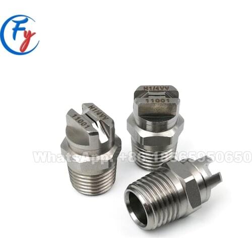 Stainless steel 1/8" Fan jet nozzle hvv flat fan veejet flat spray nozzles, v jet flat spray nozzle, flat spray nozzle
