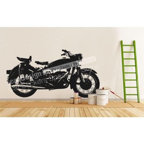 HD Motorcycle MotoBike Decal Wall stickers PVC(black,white,Grey colour) 15-02