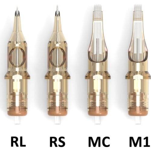 Tattoo Cartridge needles bugpin 0.35mm RL/M1/MC/RS Professional Semi-Permanent Eyebrow Lip Makeup Needles For Tattooing
