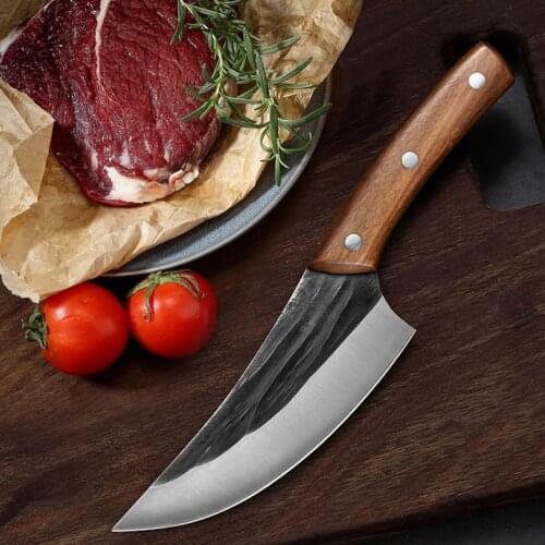 Forged Boning Knife Butcher Meat Cutting Knife High Carboon Knife Cooking Knife Kitchen Knife