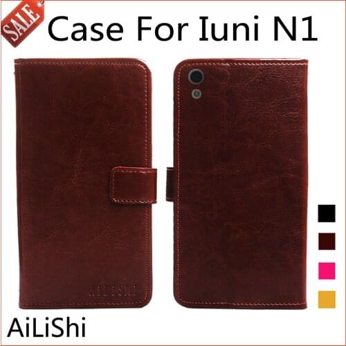 AiLiShi Flip Leather Case For Iuni N1 Case High Quality Protective Cover Phone Bag Wallet 4 Colors In Stock