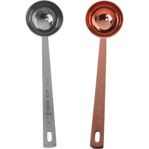 VFGTERTE 1PC Stainless Steel Measuring Spoon Coffee Scoop 15ml Flavouring Tablespoon Kitchen Accessories