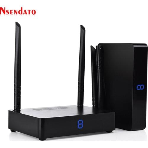 Measy HD595 5.8GHz 450M/1500 Feet HD Wireless AV Video Audio Transmitter Sender Receiver Adapter For PC TV Box DVD Projector