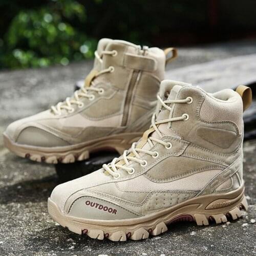 Men Boots Brand Men Combat Shoes Outdoor Non-slip Men Military Boots Men Sneakers Winter Classic Men Safety Shoes Mens Schoenen