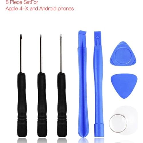 8 in 1 Cell Phones Opening Screen Pry Bar Repair Tool Kits for iPhone Mobile Phone Disassemble Screwdriver Set for Xiaomi