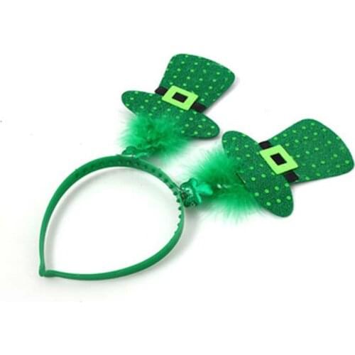 New Green Ireland Top Hat Cap Headband Festival Party Irish Hats Hairband st patricks day Saint Patrick Cosplay Stage Show