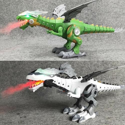 2020 New Walking Spray Dinosaur Robot Fire Breathing Water Dragon Toy Electric Toys Gift For Kids Fantastic Design