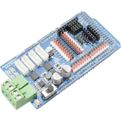 6-12V 4 Motors 9 Servos Driver Board for Arduino MEGA2560 Mecanum Wheel PID Control Smart Robot Arm Car Expansion Board