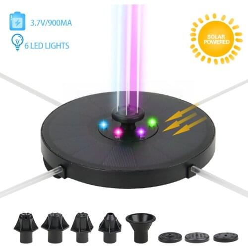 3W Floating Solar Fountain Garden Water Fountain Pool Pond Decoration Solar Panel Powered Fountain Water Pump Garden Decoration