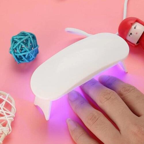 Mini Portable 6W LED Nail Dryer Cure Lamp Machine For UV Gel Nail Polish UV lamp Dryer Curing Lamp Nail Accessories