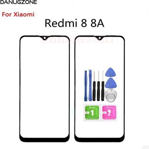 With OCA Touch Screen Front Glass Lens For Xiaomi Redmi 8 8A 9 9A 10X 4G 5G LCD Display Front Glass Lens Panel