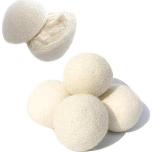 Pure Wool Clothes Drying Balls Organic Hypoallergenic Wool Tumble Dryer Balls High Quality Wool Reusable Natural Fiber Softener