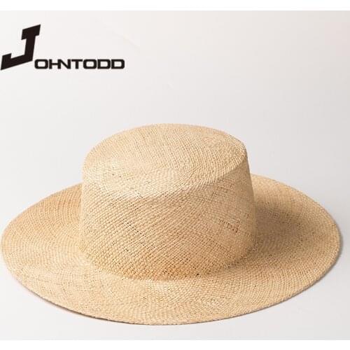 2021 Summer Women High Quality Handmade Natural Treasure Grass Hat Solid Color Hat Ultralight Breathable Seaside Tour Beach Hat