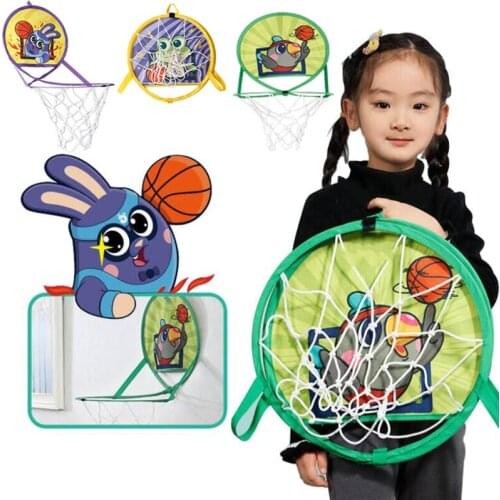 Punch-free Foldable Basketball Hoop Childrens Home Basketball Hoop Indoor and Outdoor Educational Toys for Boys and Girls