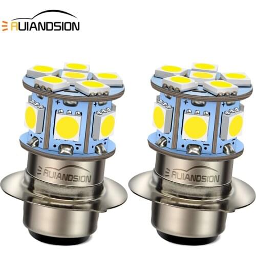 2 pcs H6M Motorbike Headlight led bulb 6V Moto High/Low Beam Motorcycle Indicator front lamp 240lm White