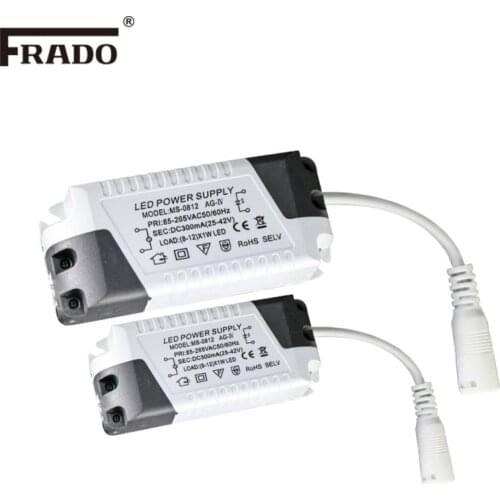 LED Driver With Case 3W7W12W24W Power Supply Constant Current Automatic Voltage Control Lighting Transformers For LED Lights