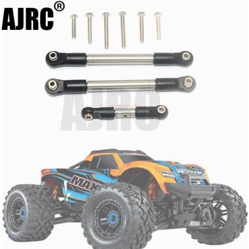 TRAXXAS 1/10 4s MAXX 89076-4 stainless steel positive and negative teeth adjustable steering+servo lever set #8947 #8948