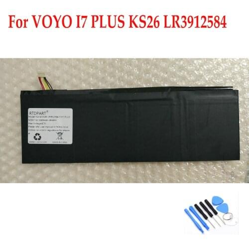 High Quality 3.85v 6500mah For VOYO I7 PLUS KS26 LR3912584 laptop battery batterie