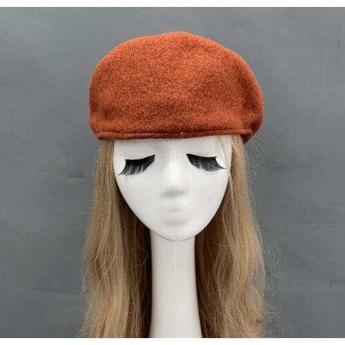 2021 Fashion Artist Wool Hat High Quality Women Hat Fashion Unisex Cap Without Raccoon Ball
