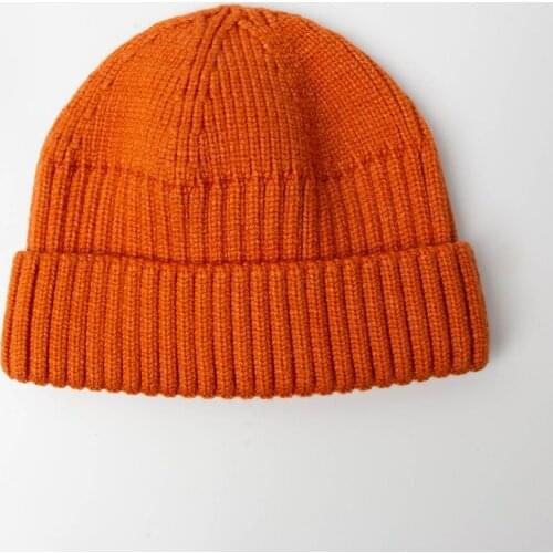 Knitted Hats for Women Skullcap Men Beanie Hat Winter Retro Brimless Baggy Melon Cap Cuff Docker Fisherman Beanies Hats For Men