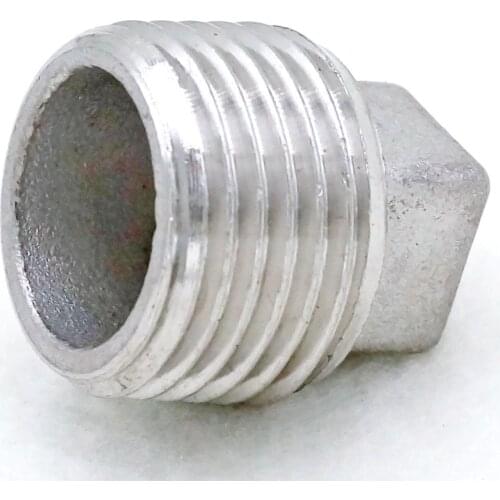 1/2"" BSP male Threaded Connection 304 stainless steel Pipe Fitting Countersunk Plug Square Head Operating pressure 2.5 Mpa