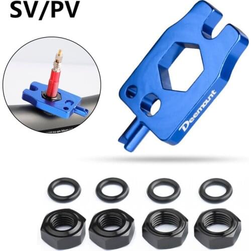 1set Bike Washers MTB Vacuum Tire Valve Fastening Nut Road Bicycle Valve Core Remover Wrench Tool Presta(FV) Schrader(AV) Repair