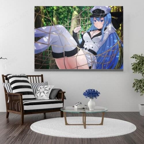 Akame ga kill Anime Canvas Home Decor Manga Prints Dorm Living Room Bedroom Painting Wall Art Decoration Poster
