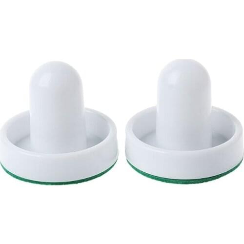 White Air Hockey Accessories 50mm Goalies & 60mm Puck Felt Pusher Mallet Adult Table Games Entertaining Toys