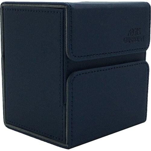 AEGIS GUARDIAN Top-Loading Leather Card Case Deck Box Mtg Pokemon Yugioh TCG Binders: Blue 90