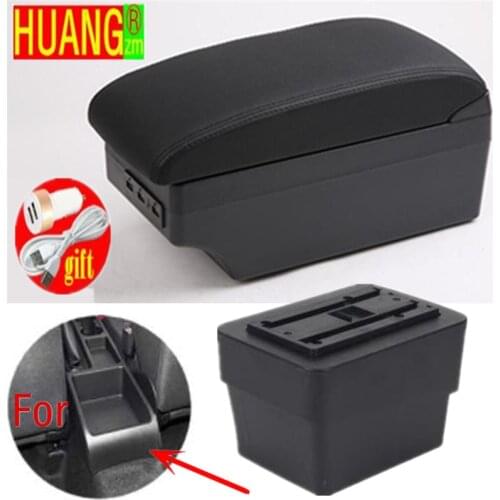 For Skoda Octavia Armrest box For Skoda Octavia Mk3 A7 2014 2015 2016 2017 Retrofit parts Storage box auto accessories USB