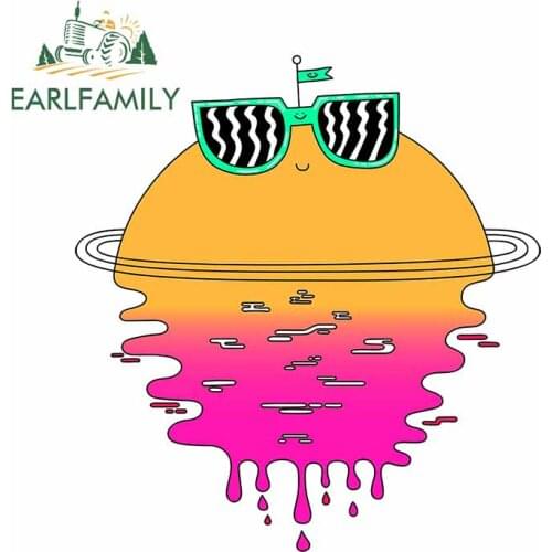EARLFAMILY 13cm x 12cm for Happy Sunset Laptop Decal Occlusion Scratch Waterproof RV Car Stickers Windows Motorcycle Decoration