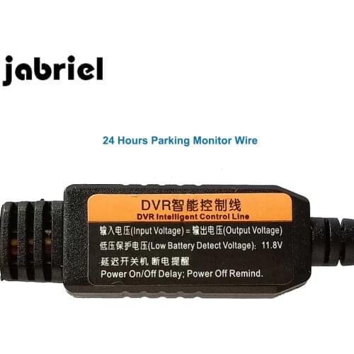 Jabriel 24 Hours Parking Monitor Wire 2.6 Meters Transformer For Car Dvrs For dash cam Car Video Recorder Probable Transformer