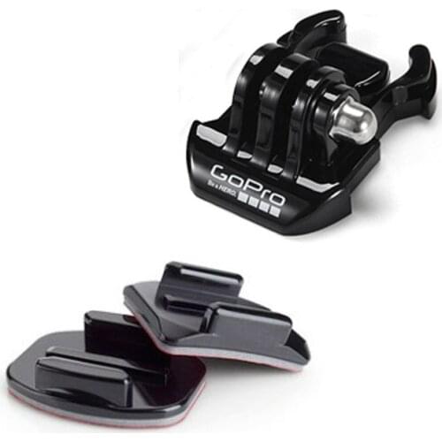 Go Pro Sports camera Accessories helmet mount set with Straight mounting base for GoPro Hero SJCAM Xiaomi Yi accessory