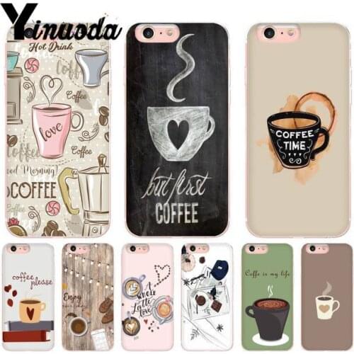Yinuoda Love Coffee Bling Cute Phone Case For iPhone X XS MAX 11 11 pro max 6 6s 7 7plus 8 8Plus 5 5S XR SE 2020