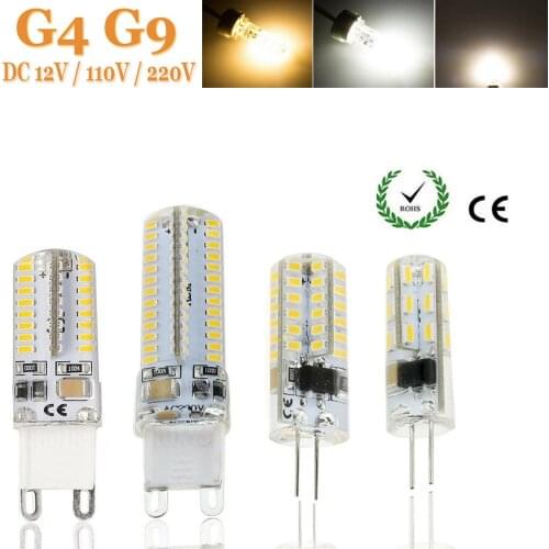 Mini Cute G4 Crystal Lamp 5W 48 SMD 3014 Warm Cold White Crystal Lamp Replace Halogen Crystal Lamp Replace Halogen DC 12V AC 110