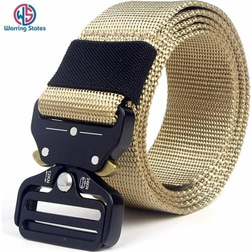 Nylon Tactical Belt Army Belt Outdoor Training Belts Black High Quality Easy To Unlock Metal Military Buckle Belt