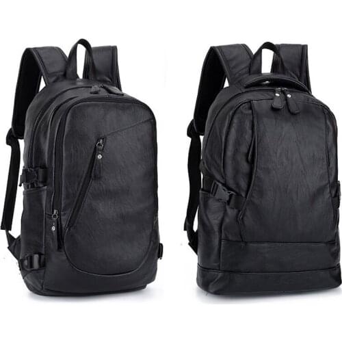 14 15 15.6 inch PU Laptop Notebook Bags Backpack Case Durable for Men Women School Travel
