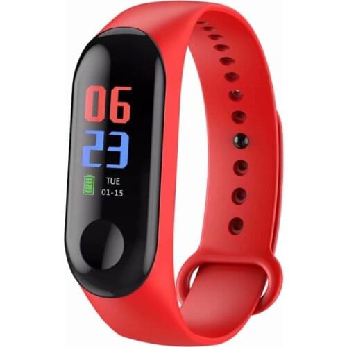 Smart Wristband Bracelet 0.96" LED Touch Color Screen Heart Rate Blood Pressure Monitor Waterproof