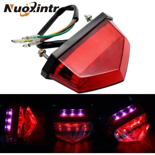 Nuoxintr Universal Motorcycle LED Turn Signal Indicators Light 12V for Moto Motorbike Tail Flasher Indicator Lamp Super Bright