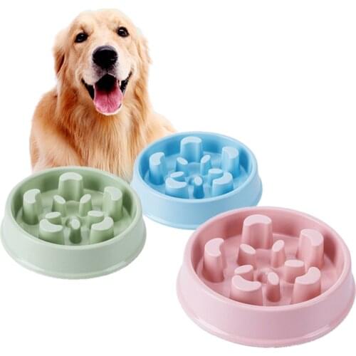 UPSKY 1/2pcs Pet Slow Feeder Dog Bowls Prevent Obesity Plastic Labyrinth Tray Pet Slow Eating Bloat Stop Dog Cat Food Water Bowl