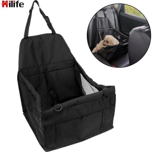 Waterproof Basket Pet Dog Car Carrier Seat Bag Folding Hammock Car Seat Cover Pad Safety Travelling Mesh Pet Carriers Bag
