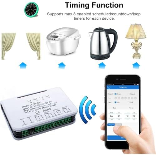 WiFi Smart Switch Ewelink Automation Relay Module 1527 RF Receiver Wireless Remote Control for Alexa Google Home