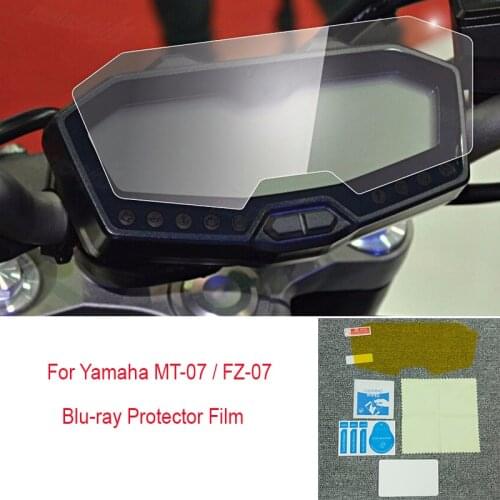 Cluster Scratch Protection Film Speedometer Blu-ray Screen Protector For Yamaha MT07 MT 07 MT-07 FZ07 FZ 07 FZ-07 2013-2017