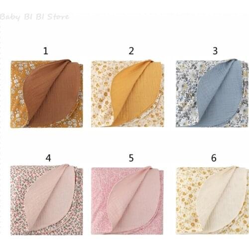 1 Pc Cotton Baby Blanket 120*120cm Soft Newborn Swaddle Wrap Infant Sleeping Quilt Bed Cover Sleepsack Stroller Cover Bath Towel