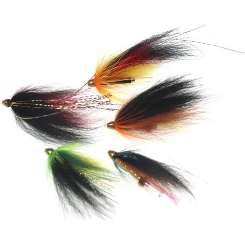 10 PCS 5 Color Salmon Trout Conehead Tube Flies Steelhead Fly Fishing Bait