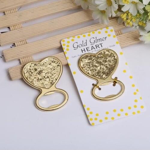 10pcs Gold Bottle Opener Wedding Favor Gifts For Guest Baby Shower Birthday Party Decoration