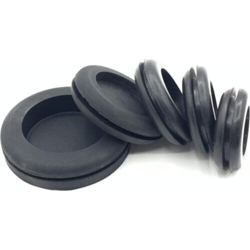 100PCS/1LOT GM Type Closed Easy Fit Double-Sided Plastic Grommet Rubber Wiring Protective Coil Sealing Ring Sleeve With Film
