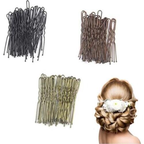 20pcs/lot U Shaped Hairpin Hair Clips Pins Metal Barrette Women Hair Styling Tools Accessories Braided hair Tool
