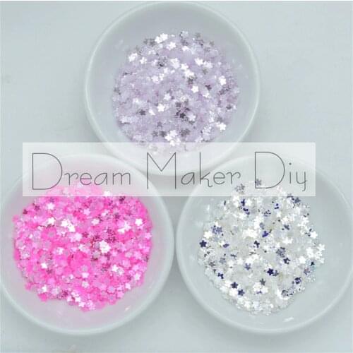 25g/lot Size 3mm Plum Flower PVC Loose Sequins Paillettes for Nails Art manicure,wedding decoration confetti,Make up Accessories