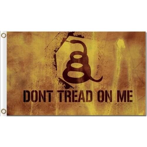 3x5ft custom DONT TREAD ON ME vintage flags banners 3x5ft